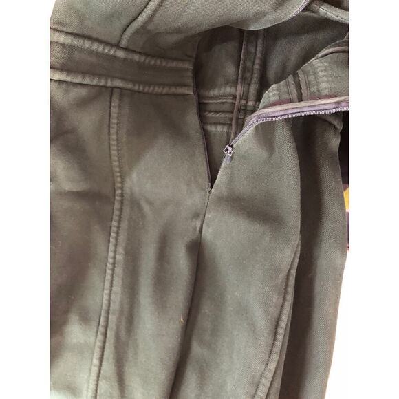 Tory Burch Twill Dress 100% Cotton Sleeveless Crew Neck Sheath Midi Green Size 4 - Picture 12 of 16